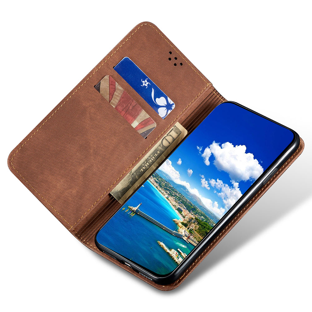 PU Leather Phone Stand Case for OnePlus 11 5G Jeans Cloth Texture Cell Phone Wallet Cover PU Leather Phone Stand Case for OnePlus 11 5G Jeans Cloth Texture Cell Phone Wallet Cover